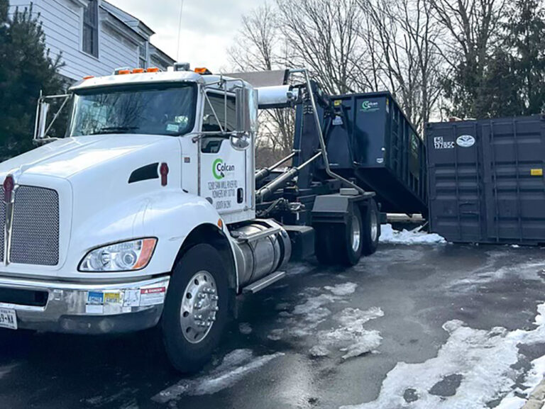 Construction Site dumpster drop off